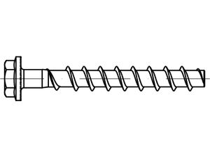 Artikel 81005 Stahl FBS II US T galvanisch verzinkt FISCHER Betonschr. ULTRACUT