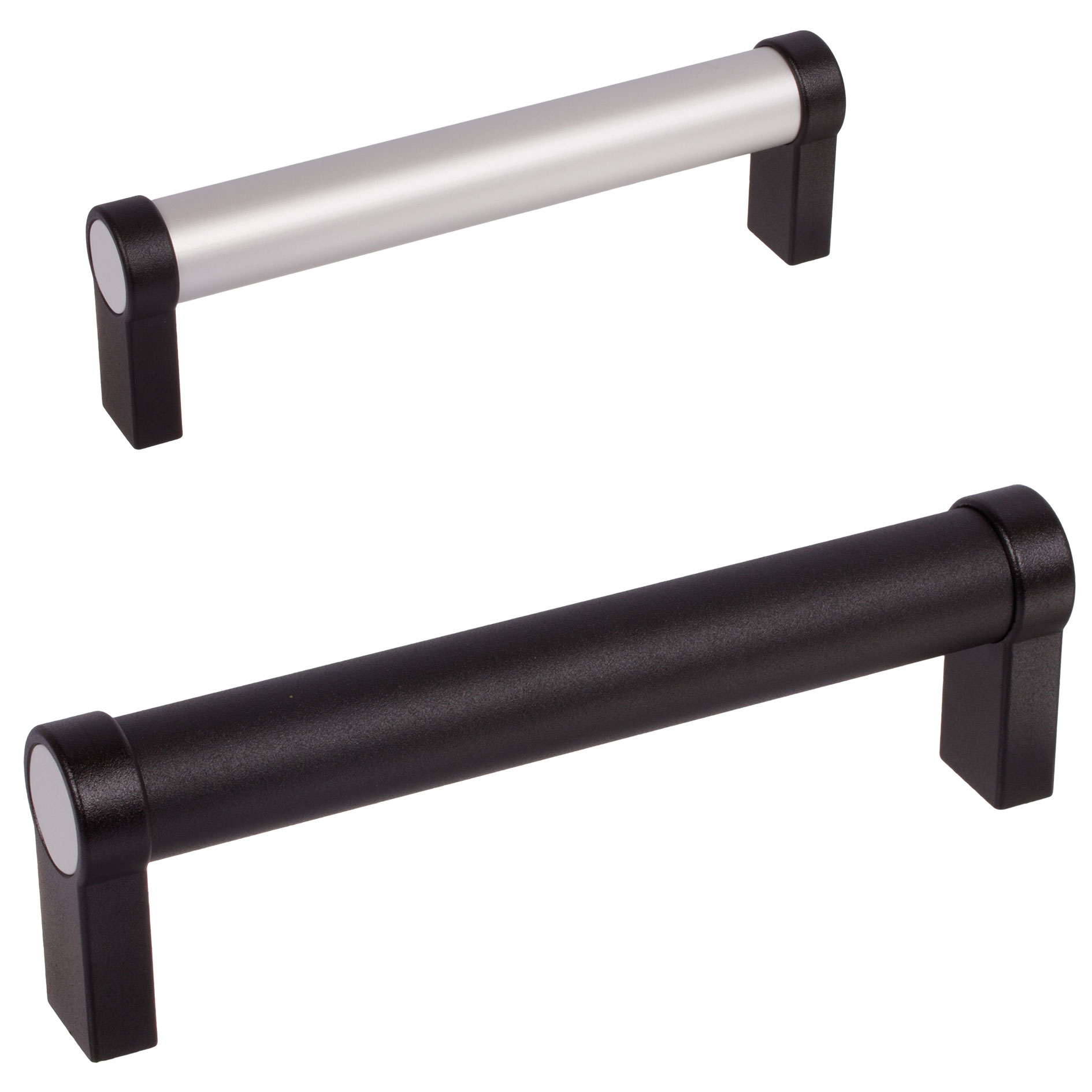 Rohrgriffe 333.1, gerader Fuß, Aluminium