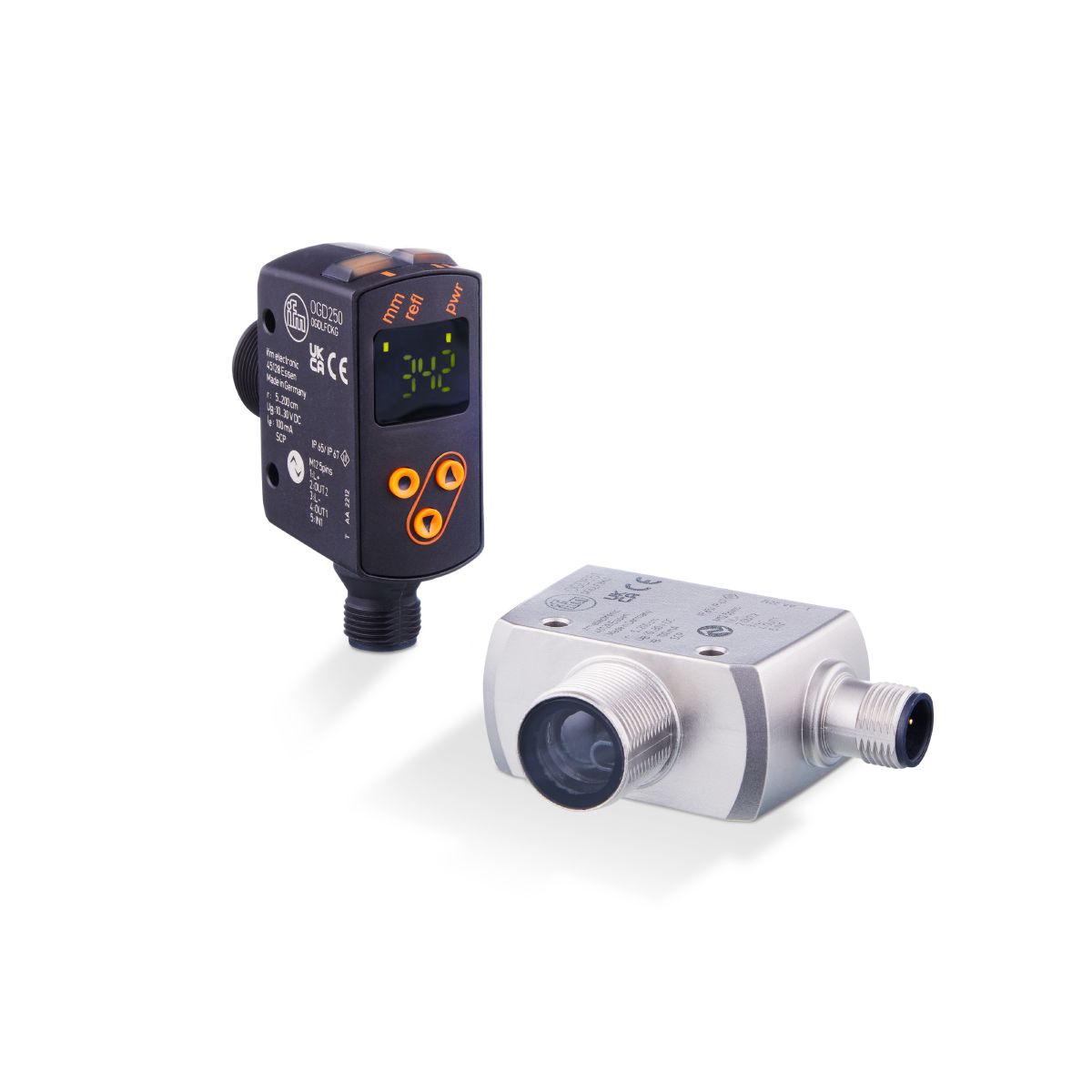 IO-Link - Distance sensors type M18 Cube in metal