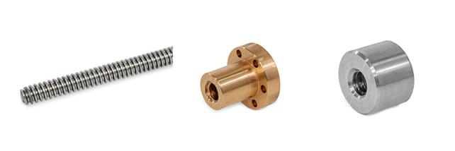 Trapezgewindespindeln, Trapezgewindemuttern