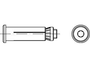 Artikel 82031 A 4 HBCSK LINDAPTER-HOLLO-BOLT HBCSK für Befest. an Hohlprofilen,