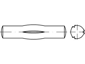 ISO 8742 Knebelkerbstifte mit kurzen Kerben