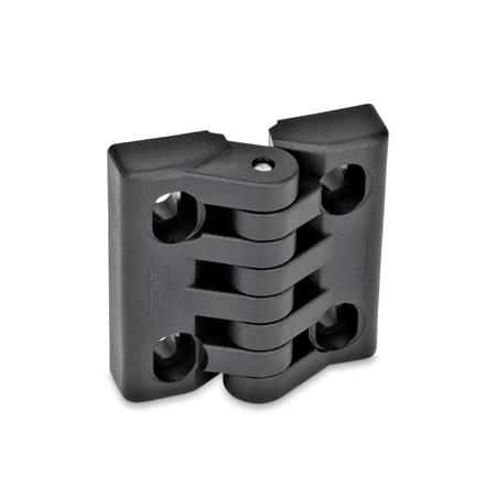 GN 151.4 Scharniere, Kunststoff, justierbar durch Langlöcher