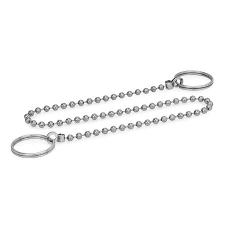 GN 111.5 Kugelketten, Edelstahl