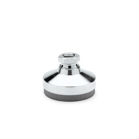 GN 342.1 Gelenkfüße mit Schwingungsdämpfung, Stahl