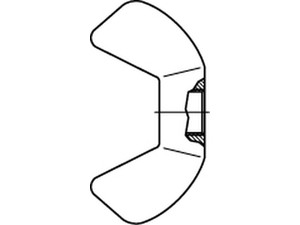 ~DIN 315 A 4 Artikel 88215 Flügelmuttern, kantige Flügelform, Produktklasse C (g
