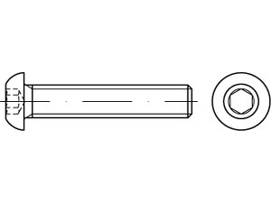 ISO 7380-1 A 2 Flachkopfschrauben mit Innensechskant