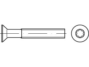 ISO 14581 A 4 Senkschrauben mit Innensechsrund