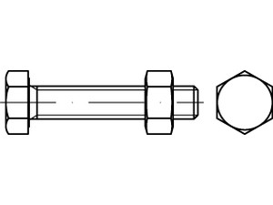 ISO 4017 Mu 8.8 SB galvanisch verzinkt SB-Schrauben-Garnituren EN 15048, mit Sec