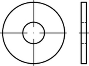 DIN 9021 Scheiben mit Außendurchmesser ca. 3 d