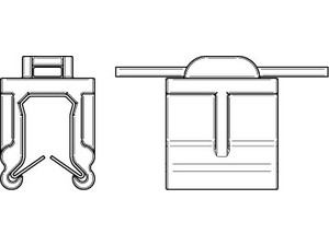 Artikel 82523 Befestigungsbinder EdgeClip-Familie für Kanten 3 - 6 mm