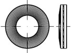 Artikel 88132 Stahl verg. NL X-SP zinklamellenbesch. NORD-LOCK Keilsicherungsfederscheiben X-series, paarweise verbunden, gr. Aufl.