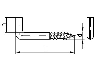 Artikel 88139 Schlitzschraubhaken Typ 7