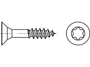 Artikel 89098 Stahl CE Seko-ISR-Tg galv. verz. gelb Spanplattenschrauben, Senkko