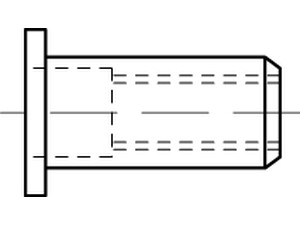 Artikel 88490 Mehrbereichsblindnietmuttern mit Flachkopf