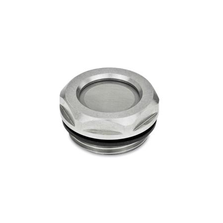 GN 7403 Belüftungs- / Entlüftungssiebe, Edelstahl, mit Edelstahl-Gewebe