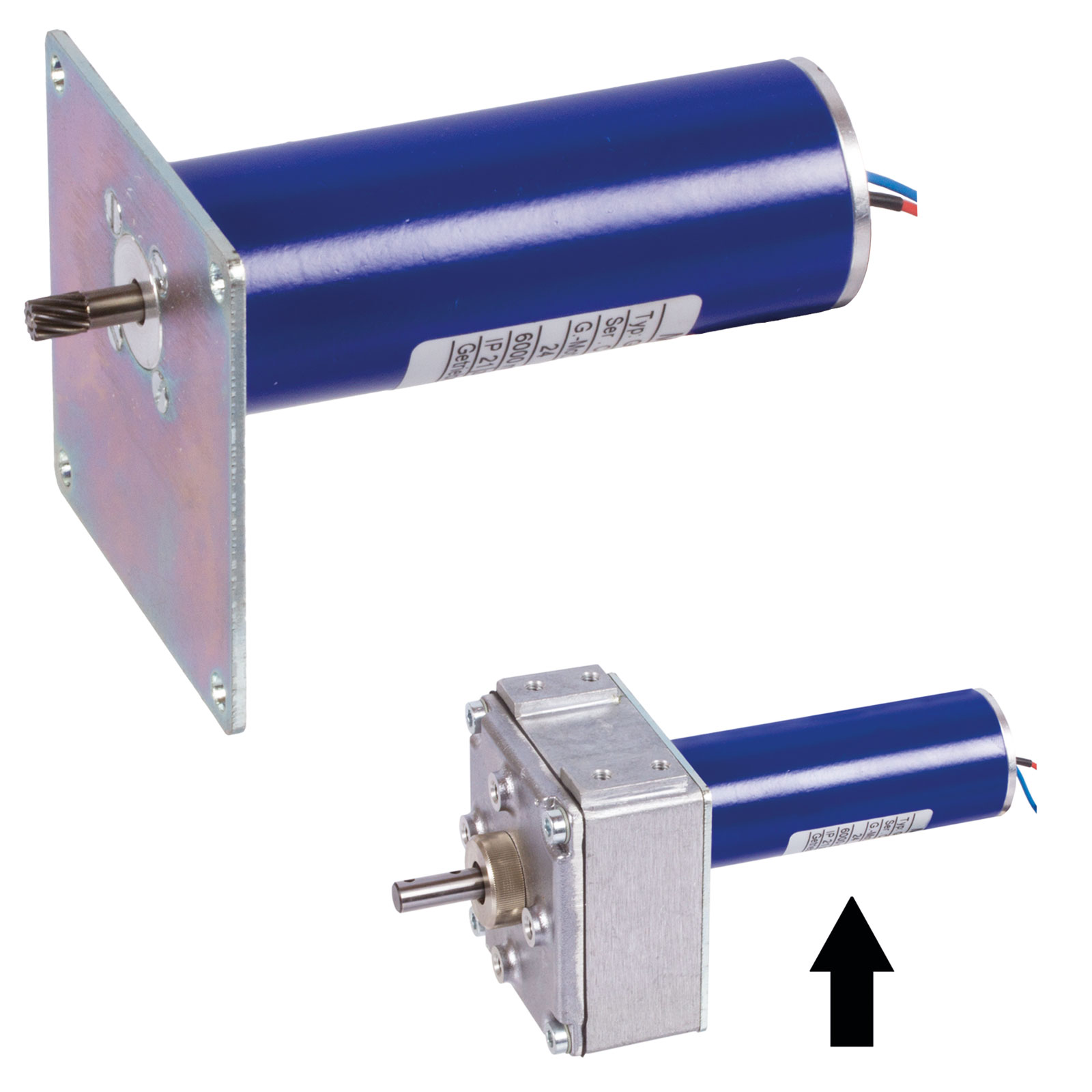 Gleichstrommotor 12 V und 24 V für Getriebe GE/I