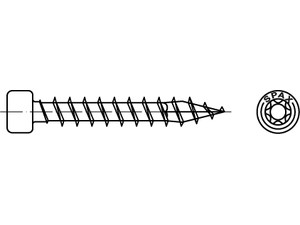 Artikel 89014 SPAX-Schrauben für Holz, Glas und Fassaden mit Zylinderkopf