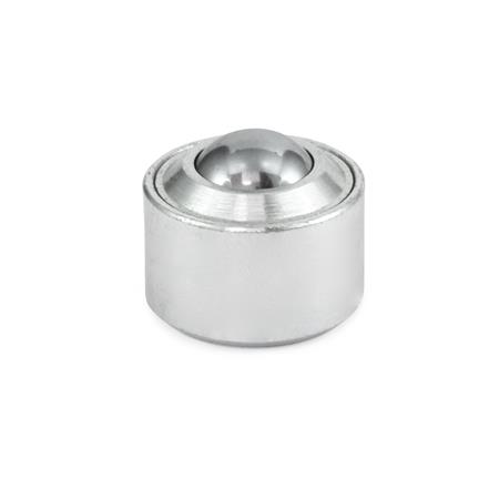 GN 509.4 Kugelrollen, Stahl, ohne Bund