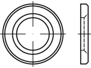 EN 14399-6 Stahl 300 HV feuerverzinkt geschmiert -AF- Scheiben, rund, für HV-Ver