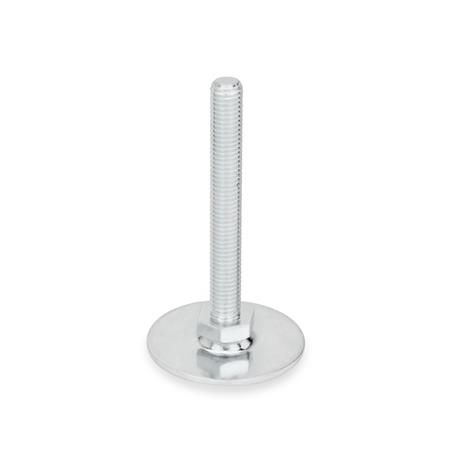 GN 40 Stellfüße, Stahl