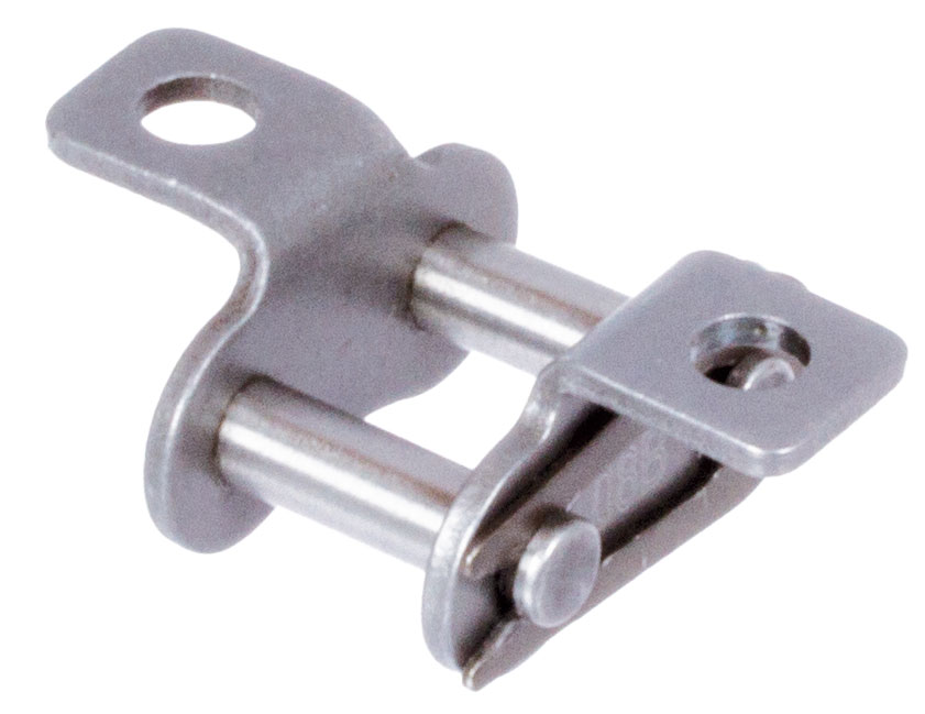 Federverschlussglieder mit Winkellaschen K1, schmale Form, zweiseitig, Edelstahl