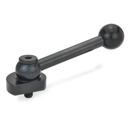 GN 918 Spiralexzenter, Stahl, Spannung radial, mit Gewindezapfen