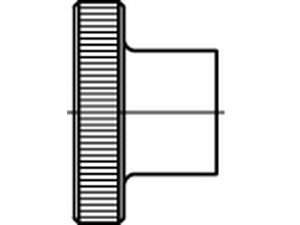 DIN 466 Rändelmuttern, hohe Form
