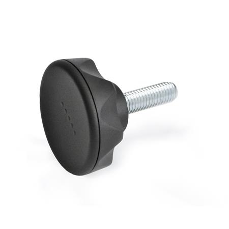 GN 636.4 Sterngriffschrauben, Kunststoff