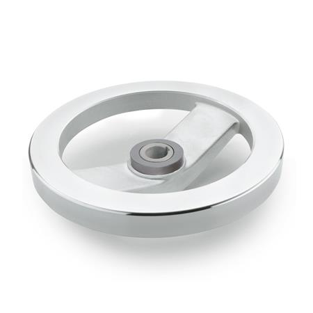 GN 322.4 Sicherheits-Handräder, Aluminum, mit Gleitlager