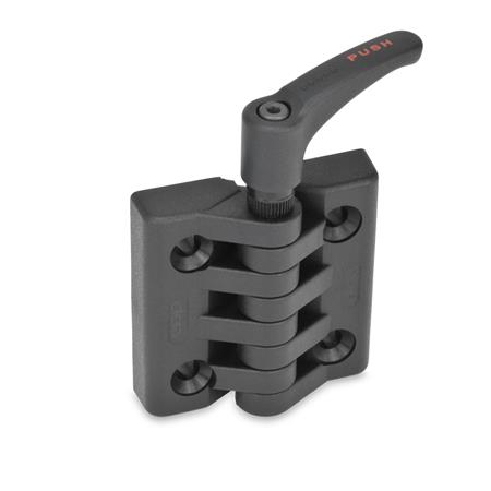 GN 151.2 Scharniere, Kunststoff, feststellbar