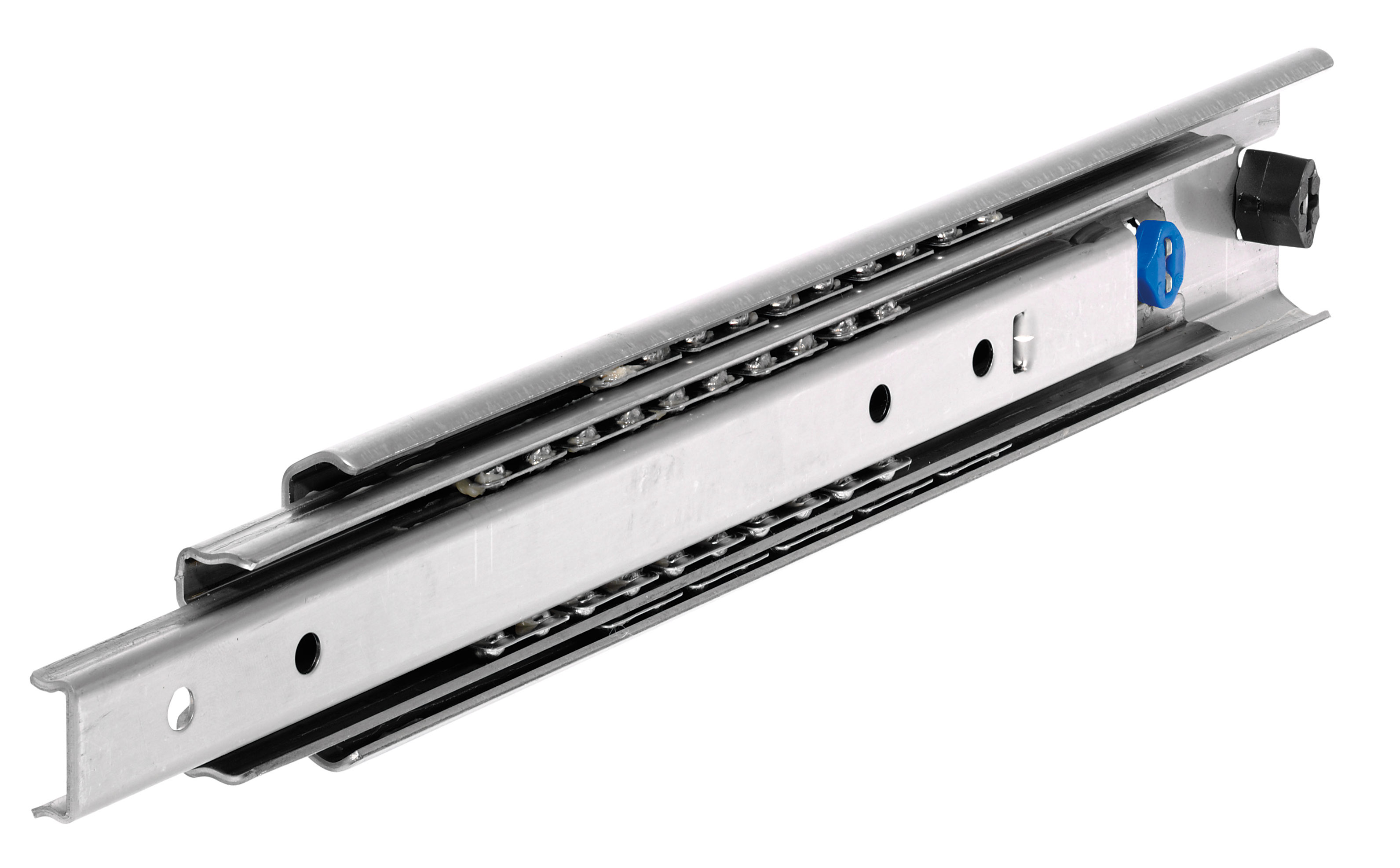 Auszugschienen DS 5321, Breite 19,1 mm, bis 180 kg, Edelstahl, Überauszug