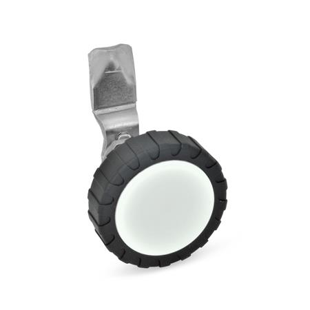 GN 115 Verriegelungen, Edelstahl, Betätigung mit Kunststoff-Bedienelementen