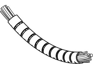 Artikel 82580 PP HWPP schwarz Kabelbündelschlauch Helawrap, Länge = 2m, inklusiv