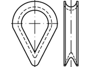 DIN 6899 Kauschen für Faserseile
