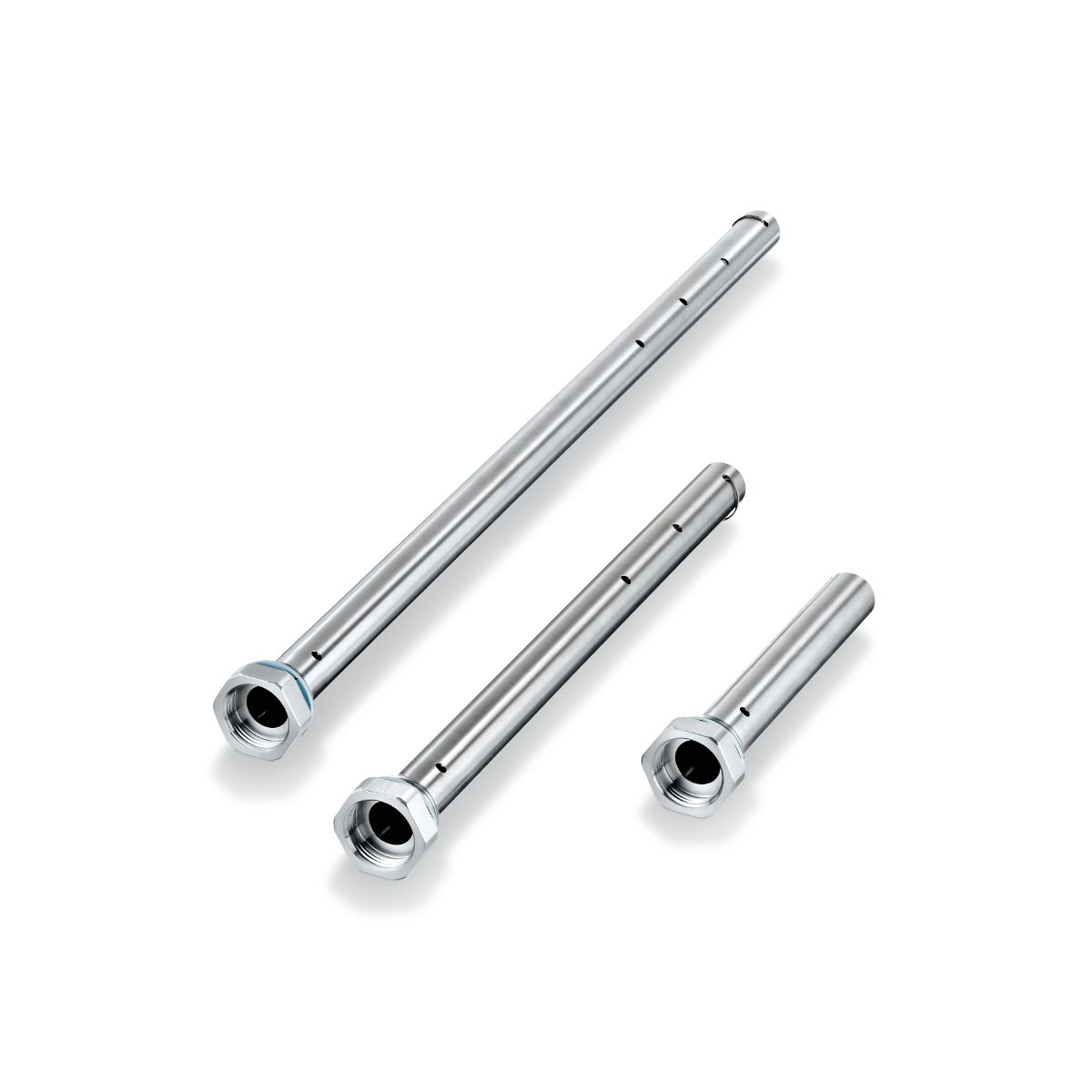 Coaxial pipes for level sensors