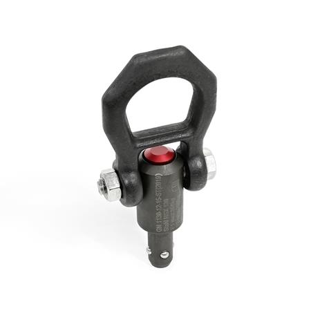 GN 1130 Kugeltragbolzen, Stahl, selbstsichernd