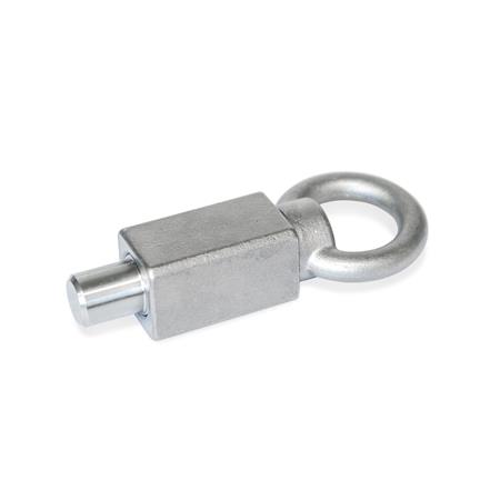 GN 722.4 Rastbolzen, Edelstahl, zum Anschweißen, ohne Rastsperre