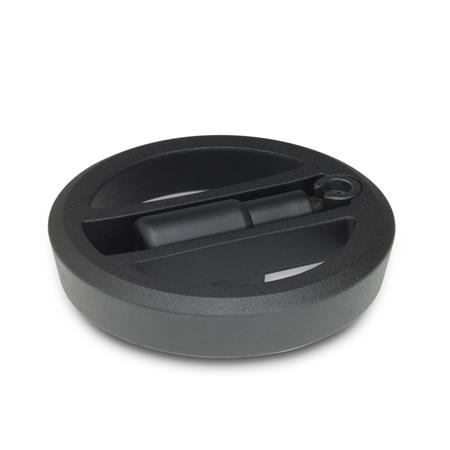 GN 924.3 Umleggriff-Handräder, Griff arretiert