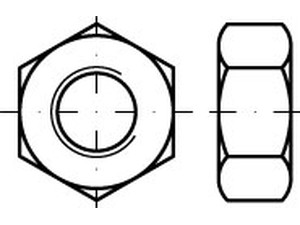 DIN 555 Kunststoff PA Sechskantmuttern