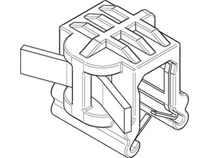 Artikel 82523 PA66HS EdgeCl. S-A schwarz Kantenbefestigungsbinder 2-teilig, für