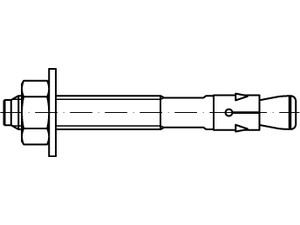 Artikel 88582 Stahl FBN II GS galvanisch verzinkt FISCHER Bolzenanker FBN II mit