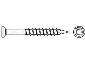 Artikel 89018 A 2 SPAX Fassade kleiner Kopf SPAX Fassadenschrauben mit Spitze, L