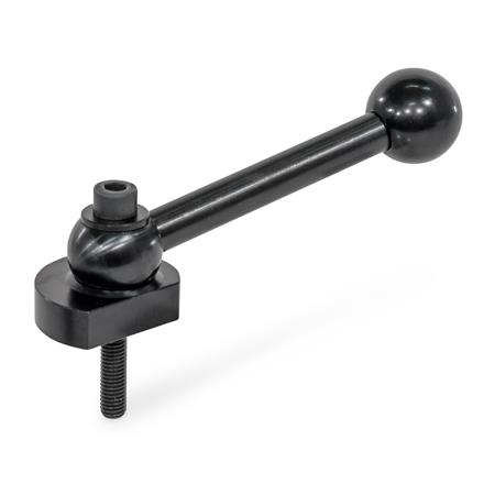 GN 918 Spiralexzenter, Stahl, Spannung radial, Schraube von der Bedienseite