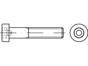 DIN 6912 08.8 Zylinderschrauben mit Innensechskant, niedriger Kopf, mit Schlüsse