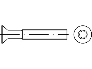 ~DIN 965 A 4 ISR Senkschrauben, mit Innensechsrund