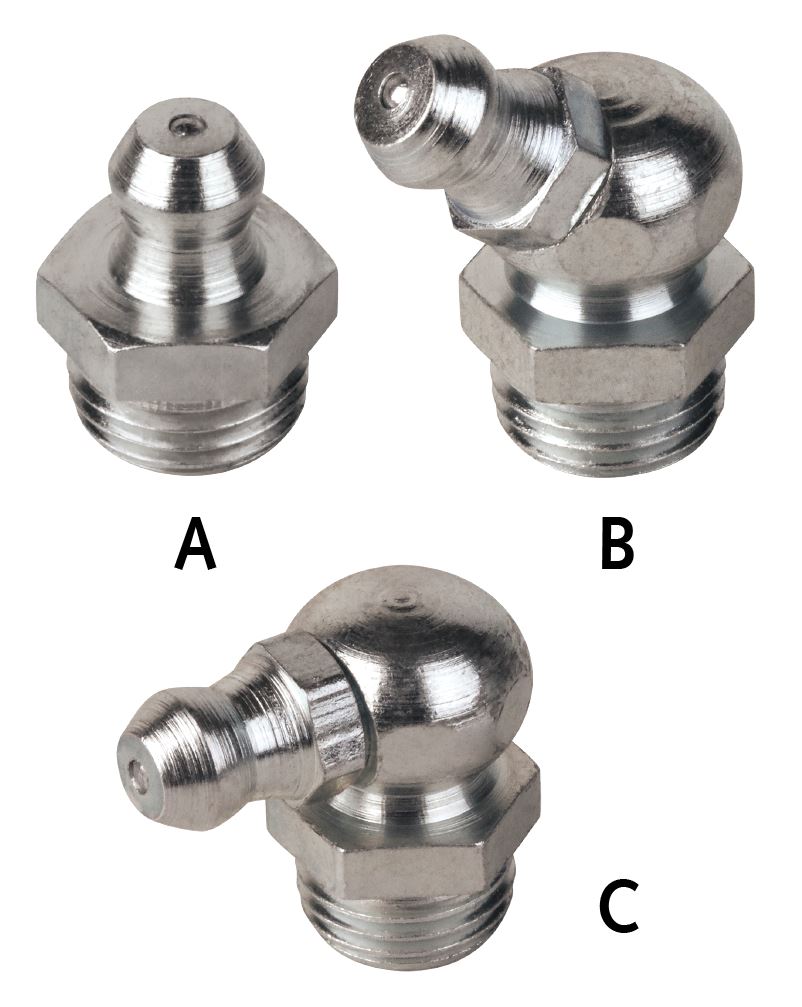 Schmiernippel DIN 71412, Edelstahl
