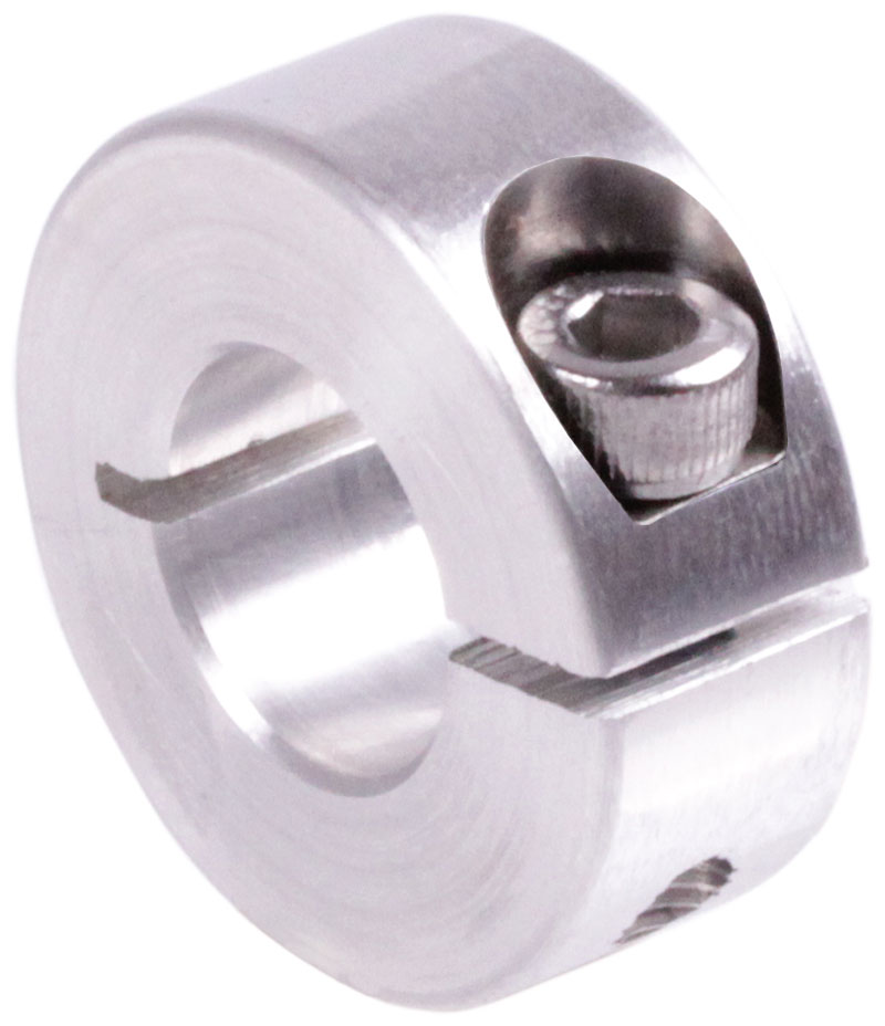 Geschlitzte Klemmringe aus Aluminium