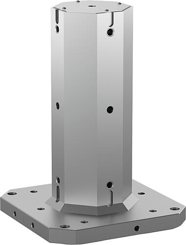 Aufspanntürme Grauguss 4-seitig mit Rasterbohru...