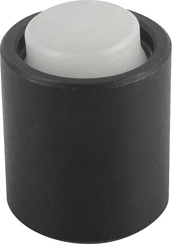Pendelauflagen mit O-Ring, Form K, POM-Kugel ab...